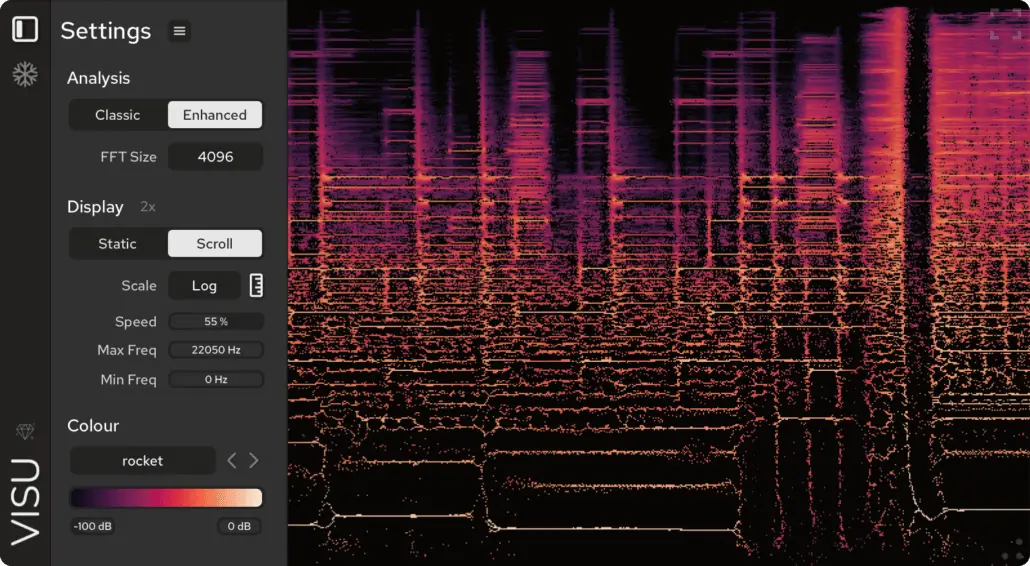 visuSettingsR_1.1.0 Visu Spectrogram Plugin User Interface